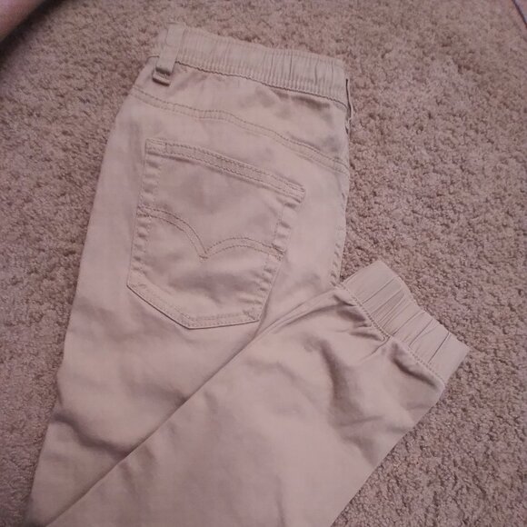 Kids Levi's Khaki Jogger Pants Sz: 10-12 - Picture 5 of 15
